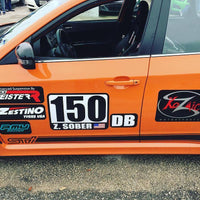 Autocross Numbers - Name/Flag