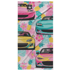 Miata Beach Towel - Pineapple Floral