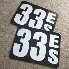 Autocross Numbers - Number/Class