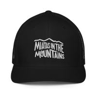 Miatas in the Mountains Script Closed-back Trucker Cap