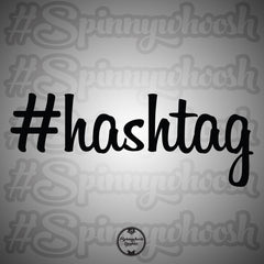 Custom Hashtag Decal