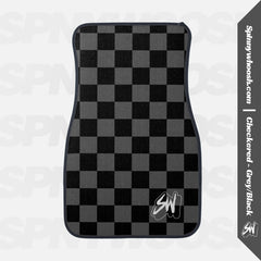 Grey and Black Car Floor Mat