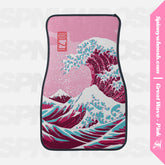 Car Floor Mat - Pink Wave