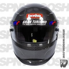 Gran Turismo helmet visor decal