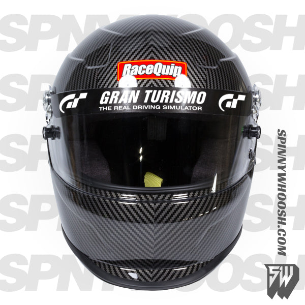 Racing helmet visor strips Gran Turismo Spinnywhoosh Graphics