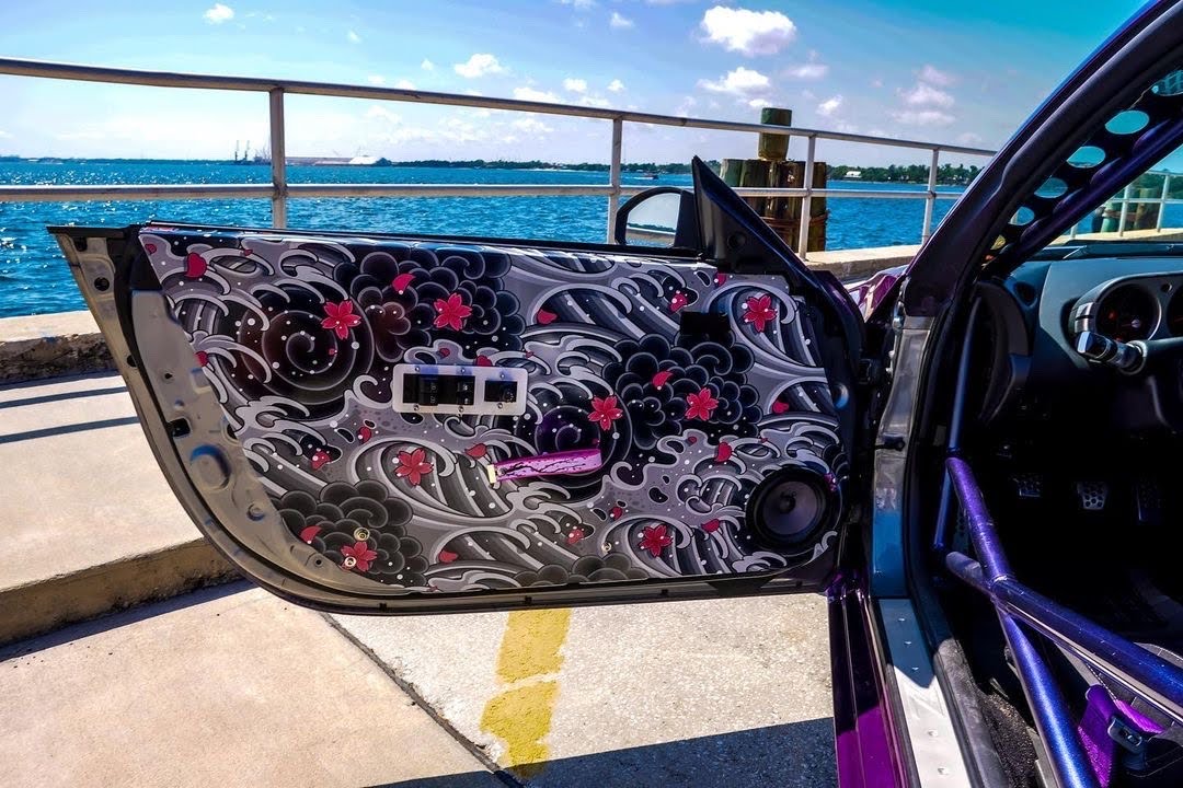 350z sakura doorcards