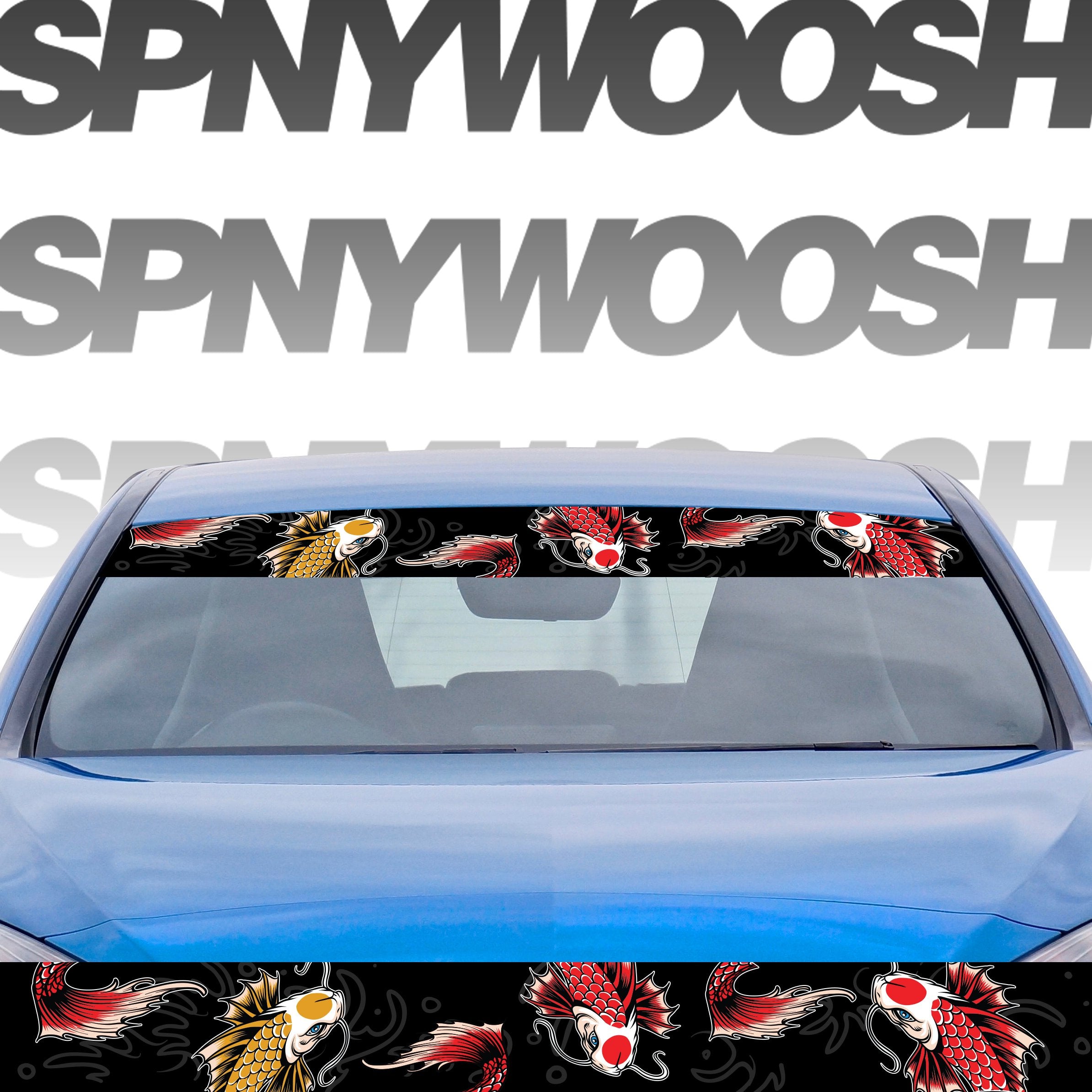 Koi Fish Banner Dark