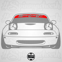 MiatazGoneWild Banner Die-Cut