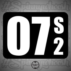 Autocross Numbers - Number/Class