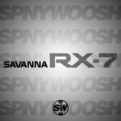 Savanna Mazda RX7 Bars Rear Decal