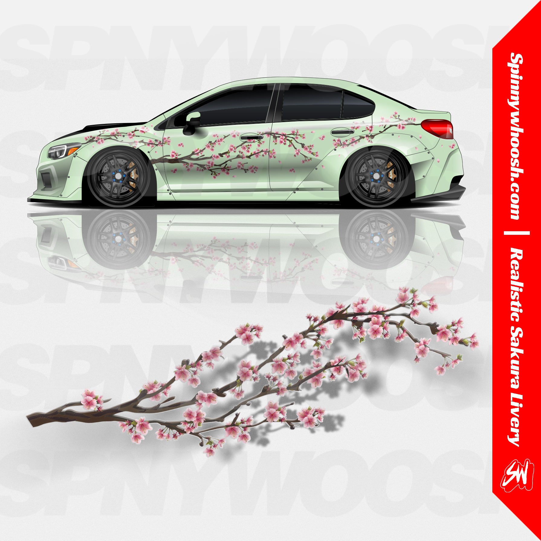 Realistic Sakura Cherry Blossom Livery