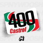 Vintage style Castrol racing numbers