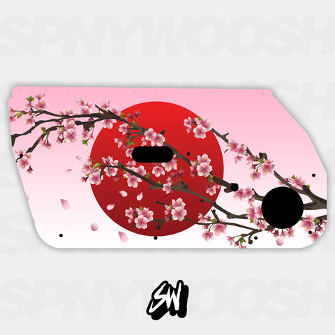 Sakura - Sunrise Door Card Vinyl Design
