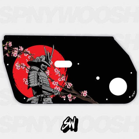 Sakura Samurai Door Card Vinyl Design