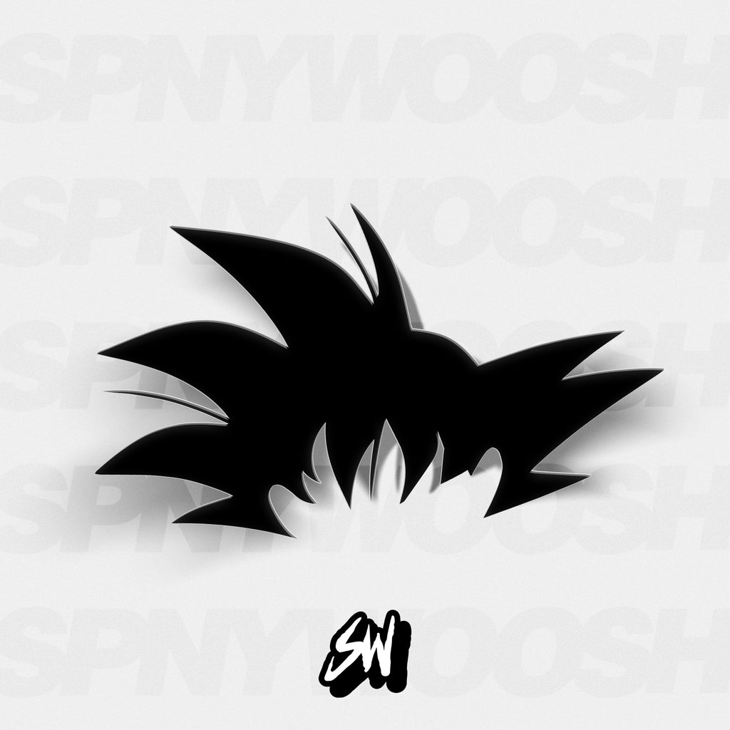 Goku Hair Decal  Spinnywhoosh Graphics