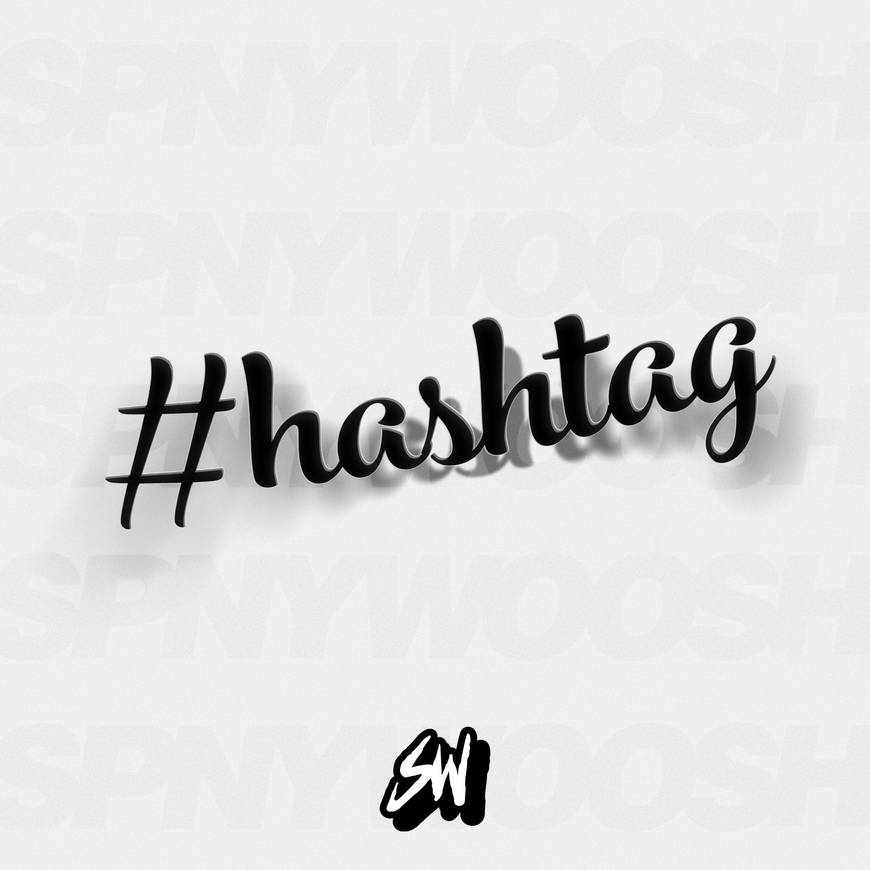 custom hashtag sticker