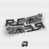 RE Amemiya car sticker set