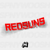 initial d redsuns new logo sticker