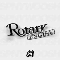 Rotary Engine vinyl car sticker