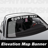 Elevation Map Car Windshield graphics