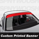 printed windshield banner