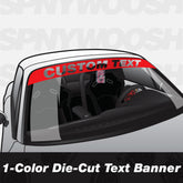 die-cut reverse cut banner