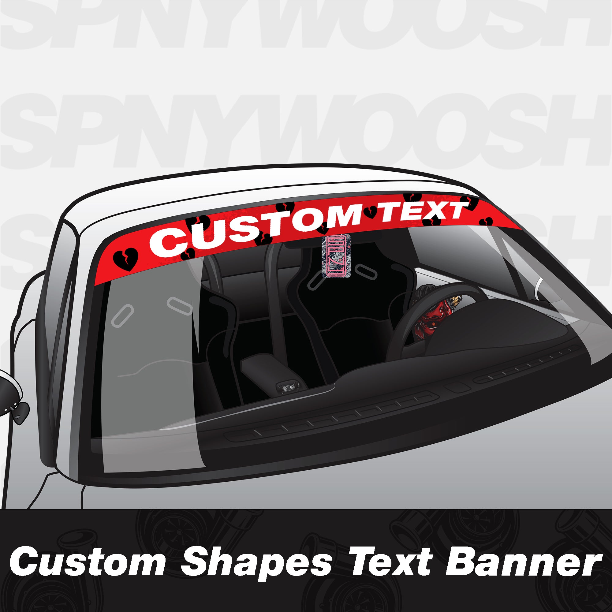 Custom Shapes Windshield Banner