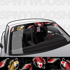 Japanese Koi Window banner