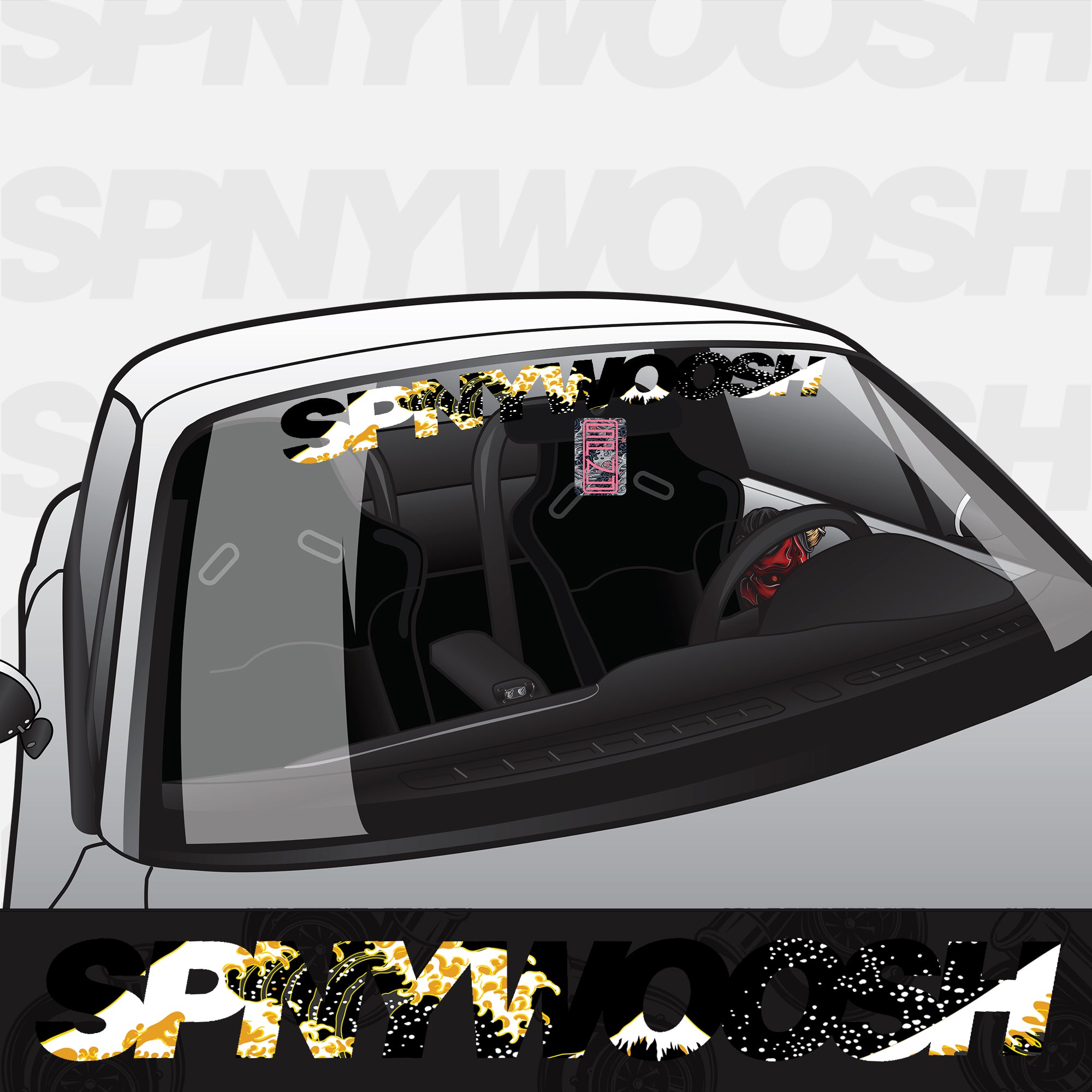 Gold Wave Window Banner