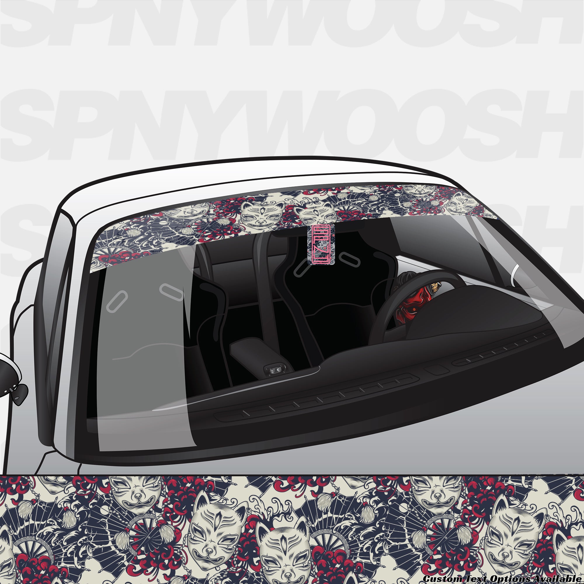 Kitsune Windshield Banner