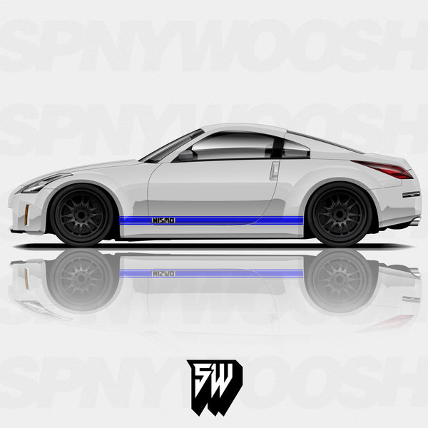 New Best Pair of Sport Side Stripes Decal Sticker Vinyl Compatible deals with Nissan Z 2023