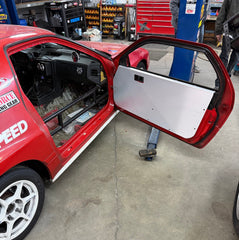 FC RX-7 Aluminum Door Panels for Track Car
