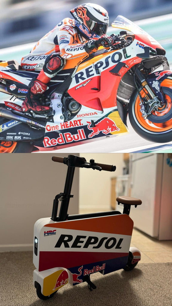 Repsol - Honda Motocompacto Vinyl Graphic Skin | Spinnywhoosh Graphics
