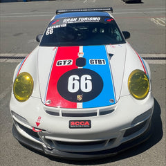 Porsche vinyl circular racing numbers