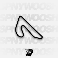 Carolina Motorsports Park Extended West Course Track Decal
