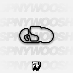 Charlotte Motor Speedway Roval Course Decal with Chicanes Track Decal