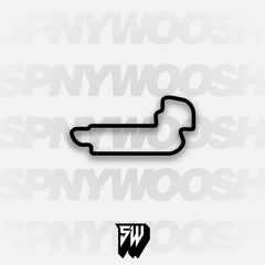 Indianapolis Motor Speedway Road Course Circuit Track Decal