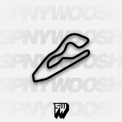 National Corvette Museum Motorsports Park West Track Decal