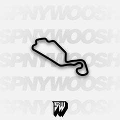 NEW JERSEY MOTORSPORTS PARK THUNDERBOLT WITH BOTH CHICANES Track Decal