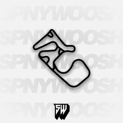 Pineview Run Combo Course Track Decal