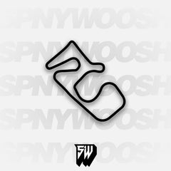 Pineview Run LCOF1 Course Track Decal