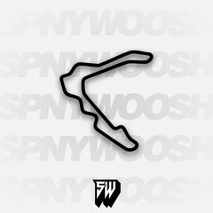 Pittsburgh International Race Complex Outer Course Track Decal