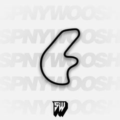 Pocono Int'l Raceway North Option 1 Course Track Decal