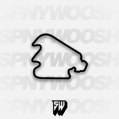 Pocono Int'l Raceway North South Option 3 Course Track Decal