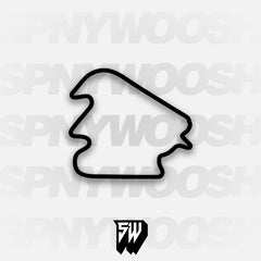 Pocono Int'l Raceway North South Option 4 Course Track Decal