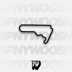 Autodromo Hermanos Rodriguez NASCAR Circuit Track Decal