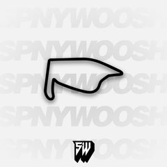 Pukekohe Park Raceway 1966 Long Track Track Decal