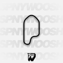 The Podium Club South Course with Chicane Track Decal