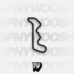 Thunderhill Raceway Park 2 Mile Course Track Decal