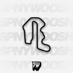 Thunderhill Raceway Park 3 Mile Course Track Decal
